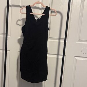 Chic Black Sleeveless Mini Dress